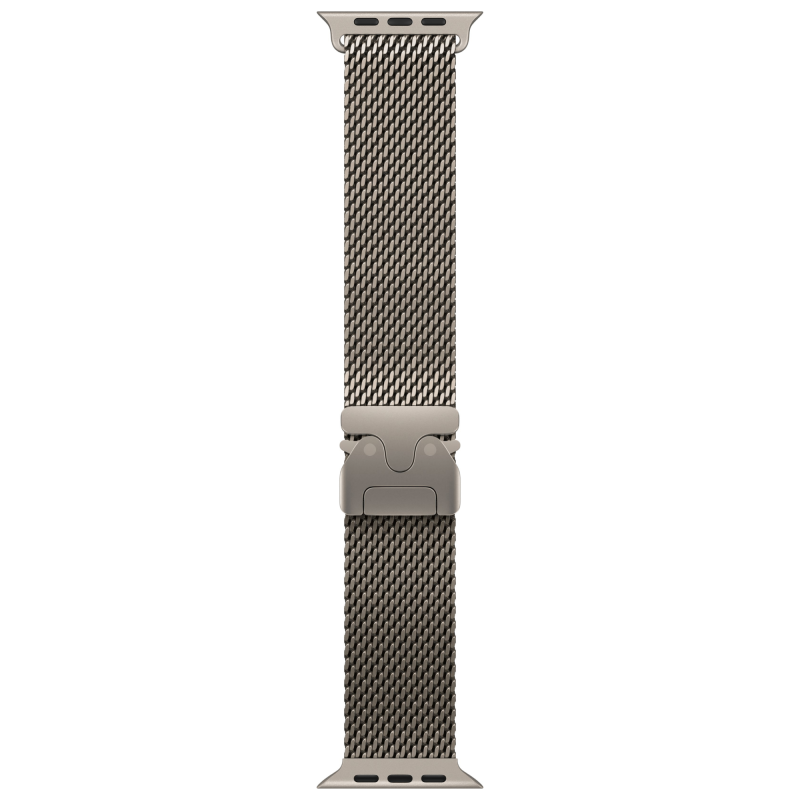 Apple Watch Ultra 2 GPS + Cellular, 49 мм, корпус из бежевого титана, ремешок Milanese бежевого цвета, L