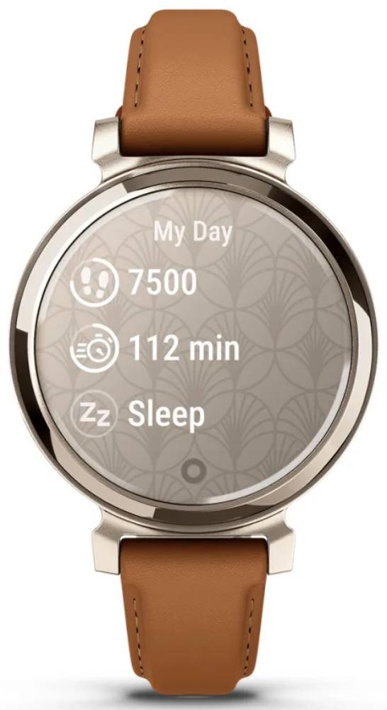 Garmin Lily 2 Classic 35мм Золотые с кожаным ремешком