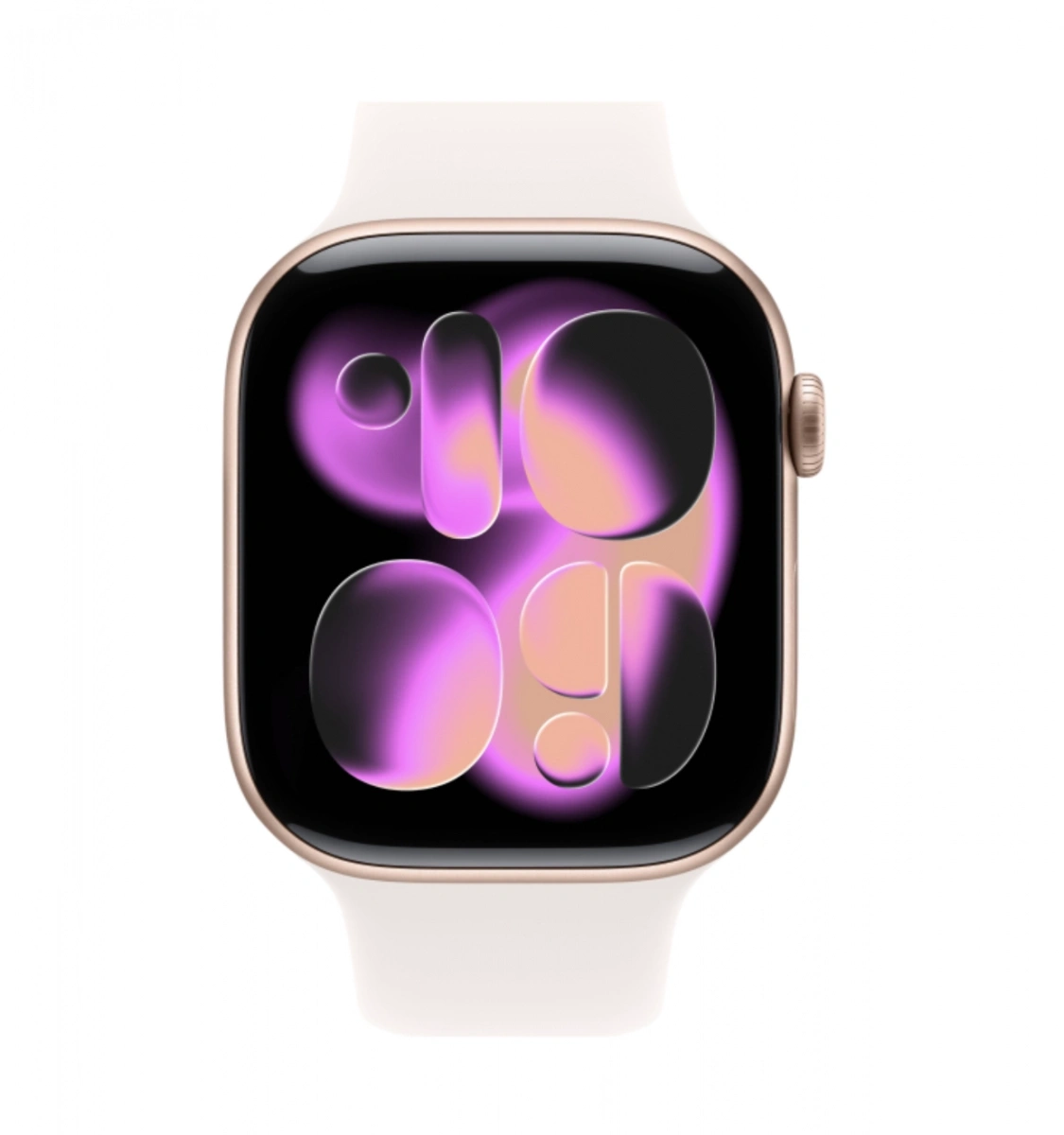 Apple Watch Series 11, 46 мм, алюминий цвета «Rose Gold», спортивный ремешок "Light Blush", S/M (MEV64)