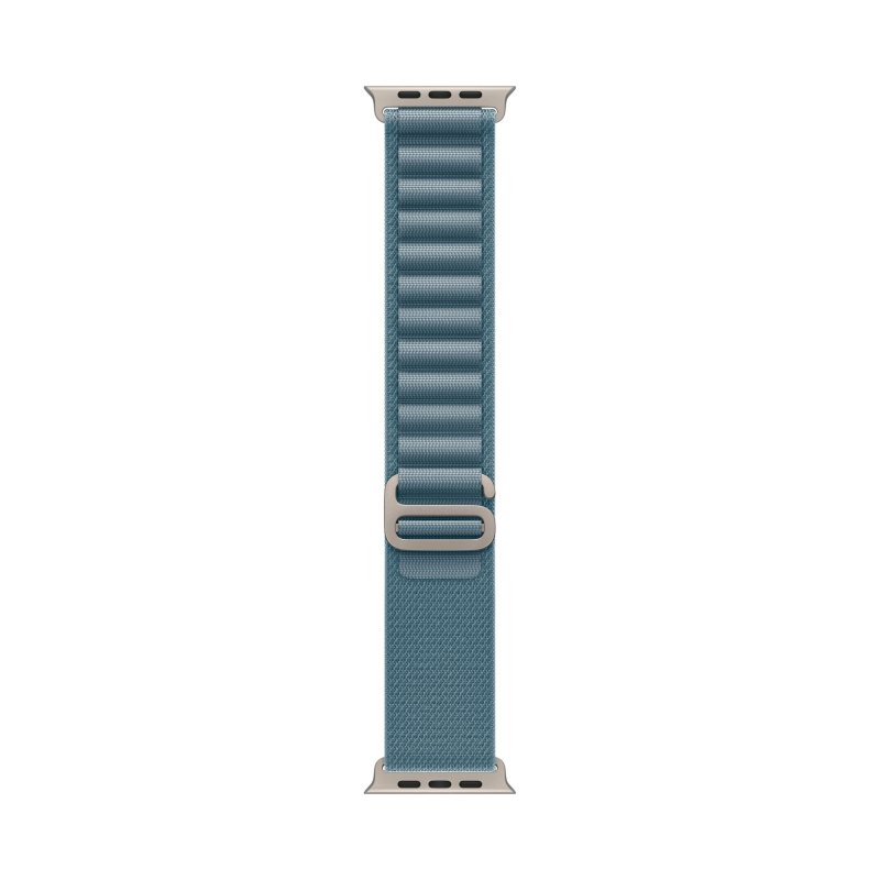 Apple Watch Ultra 3 49mm GPS + Cellular, Natural Titanium ремешок "Light Blue Alpine Loop" M (MEWM4)