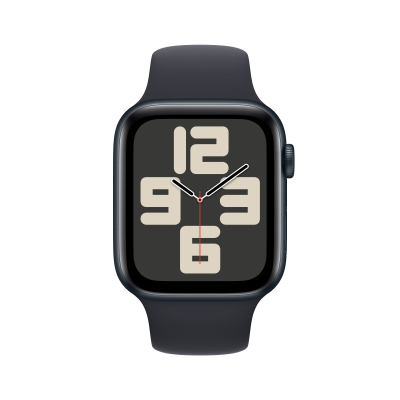 Apple Watch SE 2024, 44 мм, алюминий цвета "тёмная ночь", Midnight Sport Band, размер M/L (MXEK3)