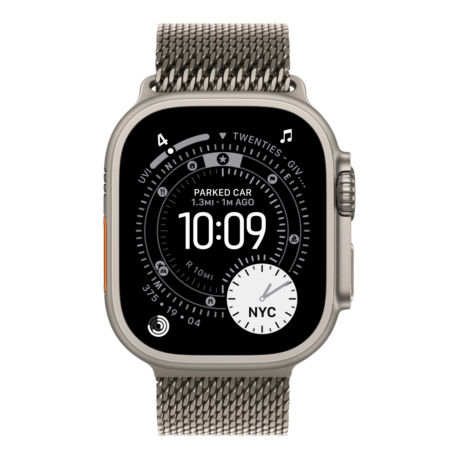 Apple Watch Ultra 3 49mm GPS + Cellular Natural Titanium Case Natural Titanium Milanese Loop Medium (MEWY4)